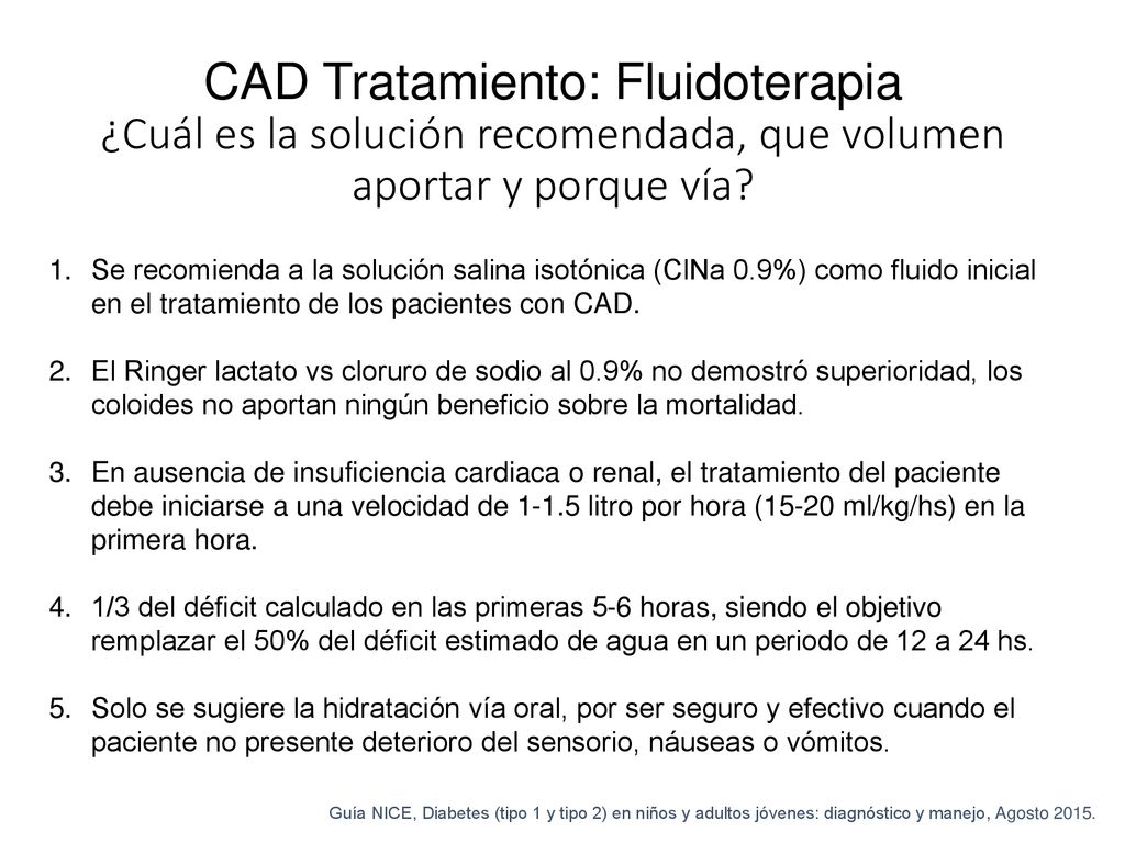 síntomas de déficit de solución salina de diabetes